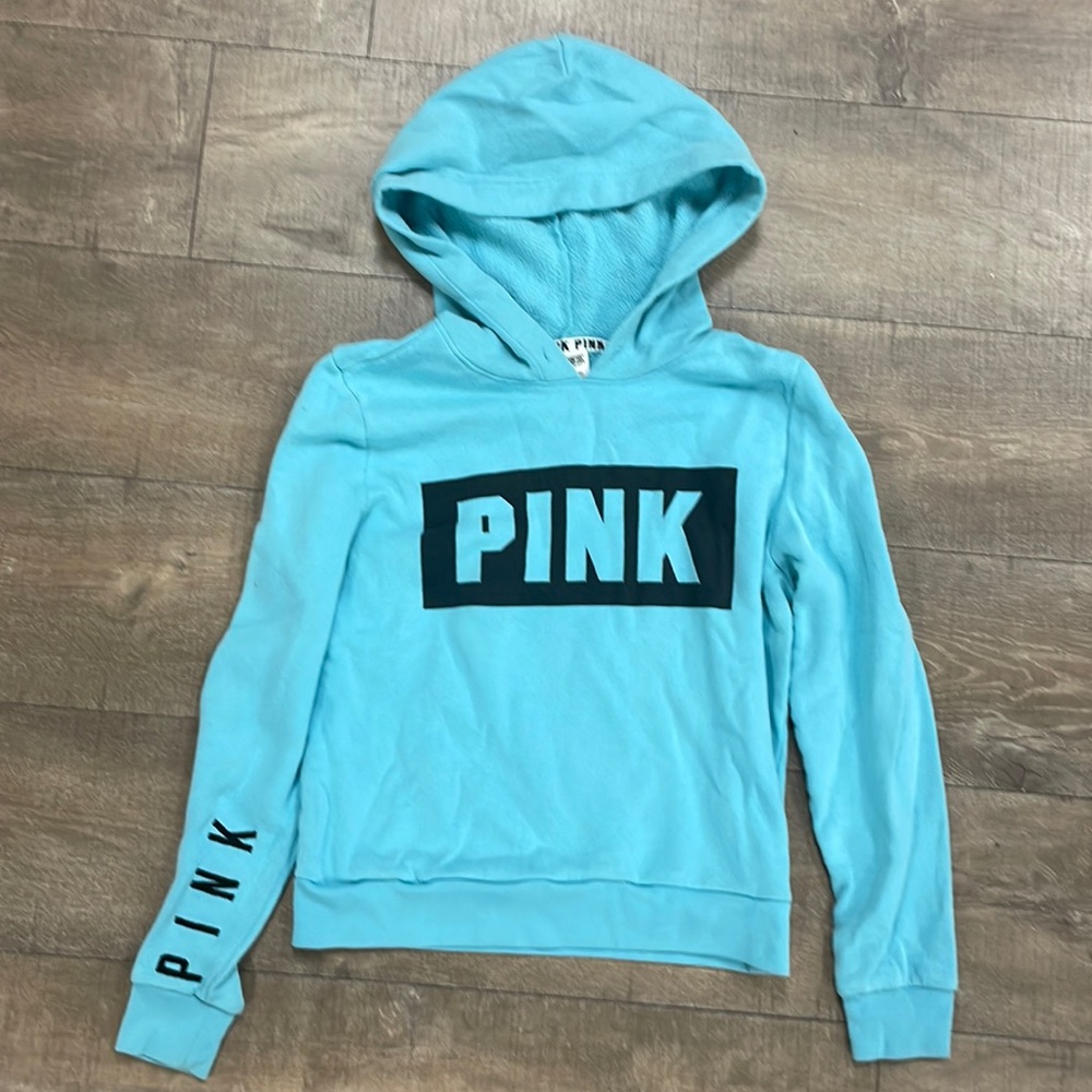 Victoria Secret Pink size S blue hoodie